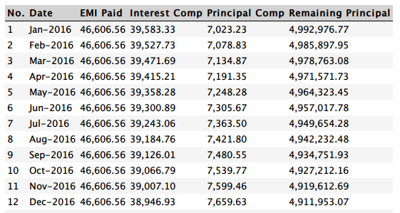 Amortization Schedule